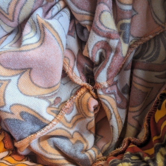 Urban Outfitters NGOrder Velour Trouser Pant Retro Love Hearts Size 10 - Picture 10 of 11